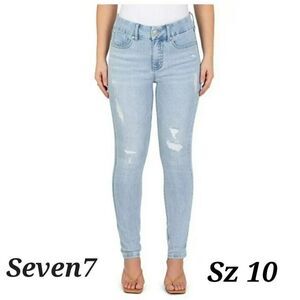 Seven7 Women's Tummyless High Rise Slimming Control Jeans Size 10